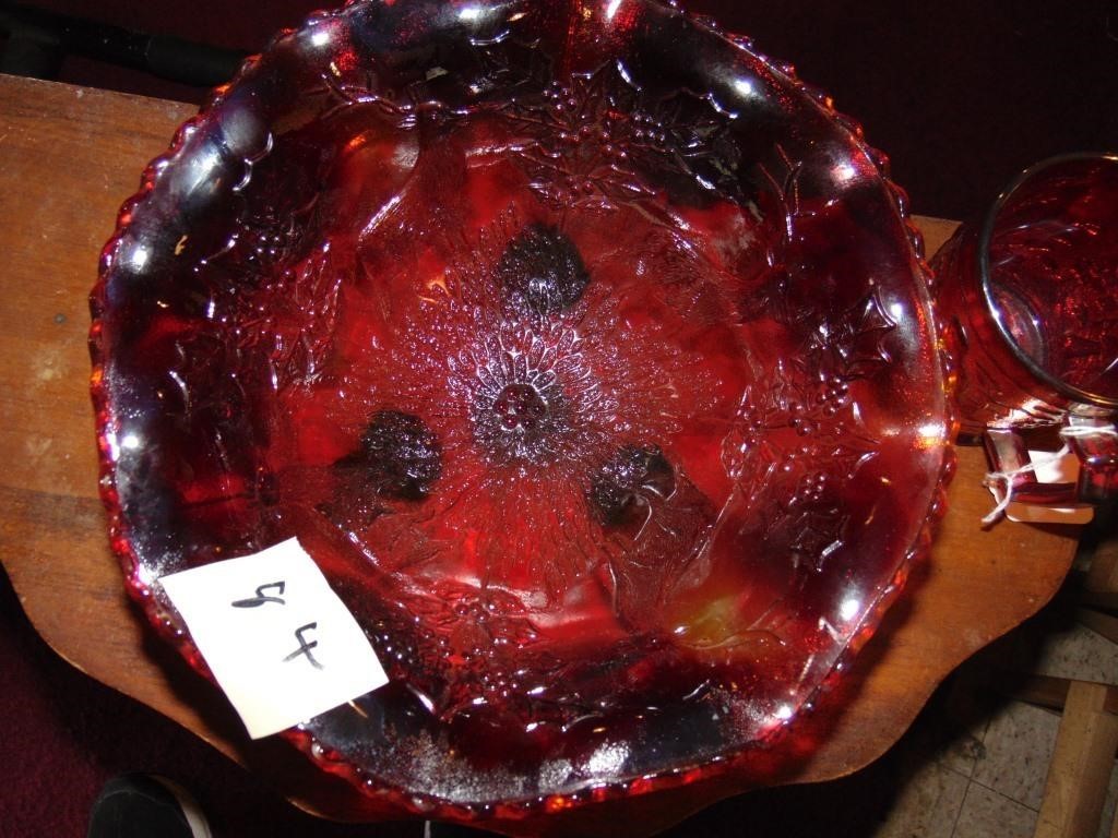 (2) Imperial Carnival Glass Pieces