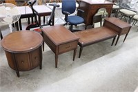 4 PC KROEHLER COFFEE AND END TABLE SET