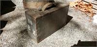 WWI Wood Ammunition Box US Colt Vickers