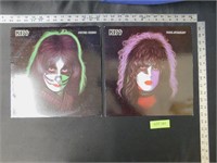 Paul Stanley and Peter Criss Kiss Record Albums