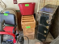 Wooden Shelves + Crates