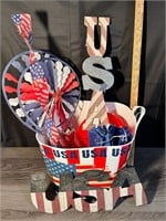 USA Bucket & Signs/Bowls/Plates/Misc.