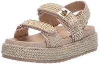 Steve Madden Women's Bigmona Sandal, Natural Raffi