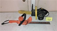 electric chain saw/hedge trimmer