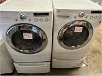 LG Front Load Washer & Gas Dryer White