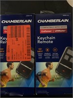 $75 lot of 2 chamberlain keychain remotes garage