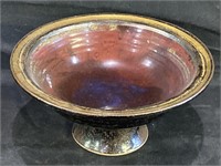 VTG McKennell Art Pottery Footed Bowl