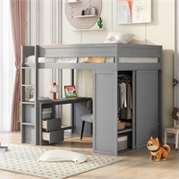 $499 - Harper & Bright Designs Full Loft Bed