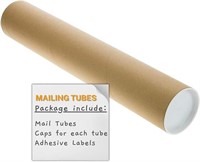 Mailing Tubes With Plastic Caps