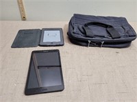 Computer Bag, Kindle, and Samsung