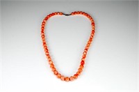 ANGEL SKIN BEADED CORAL NECKLACE
