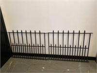 2 Vintage Metal Fence Rails