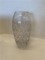 Heavy Leaded Crystal Vase 9"