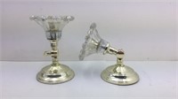 Pair of Candleholders Will Either Sit on Table