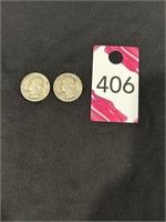 1941-S & 1943 Washington Silver Quarters