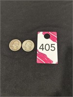 1939 & 1940 Washington Silver Quarters
