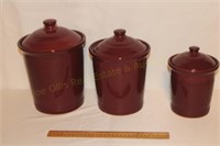 Fiesta Canister Set (3) Pieces