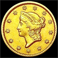 1851 Rare Gold Dollar CLOSELY UNCIRCULATED