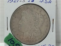 1921-s U S Morgan Silver Dollar 90%