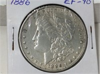 1886 U S Morgan Silver Dollar 90%