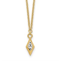 14 Kt Yellow Gold Diamond Cut Necklace