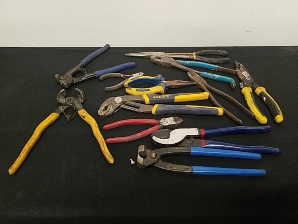 Assorted pliers