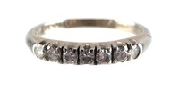 18K White Gold Palladium Diamond Wedding Ring