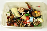 Lot #1300 - Entire tote of vintage toys: wind