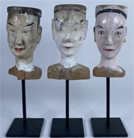 CHINESE HEAD CARVINGS