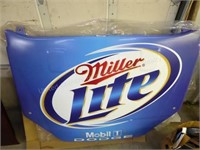 Miller Lite plastic sign - approx. 42" x 60"