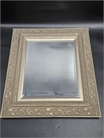 Beveled Mirror in Gold Tone Frame w/ Leaves