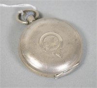 Sterling silver cased pocket watch