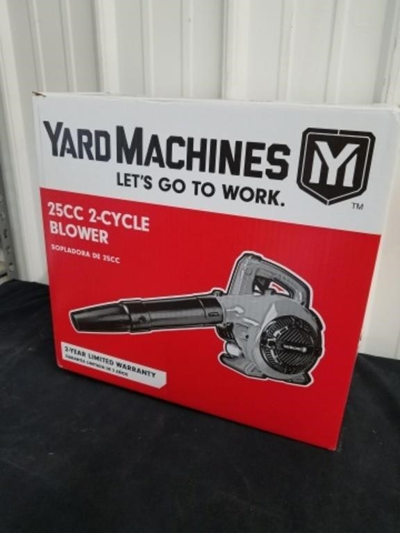 New yard machines 25cc 2-cycle blower