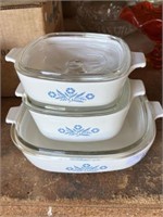 Cornflower Corning Ware dishes