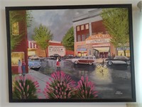 Uvalde, TX Downtown Painting c1950’s