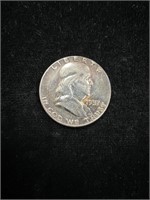 1957 Benjamin Franklin Half Dollar