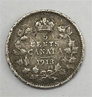 1913 Canadian Five Cents