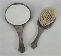 Vtg Towle Vanity Mirror & Brush