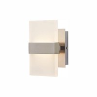 Alberson 5 in. Brushed Nickel 2-Light LED Sconce