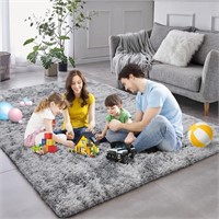 E6331  CozyDesg Area Rugs 5ft x 8ft, Fluffy Floor