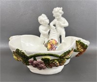 Vintage Italian Ceramic Centerpiece Bowl