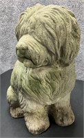 Lawn Sheep Dog Concrete Statue Height 18” Width