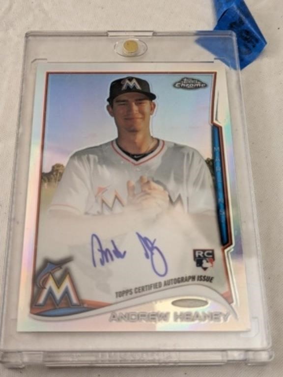2014 Topps Chrome Autographed Andrew Heaney