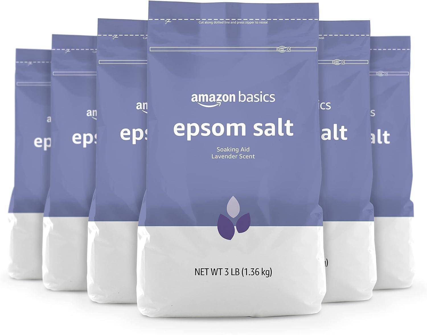 Amazon Basics Epsom Salt Soaking Aid 6-Pack