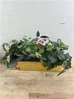 Artificial Grape Leaf Plant in Golden Container
