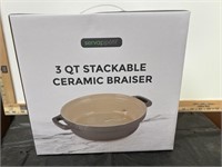 Servappetit 3 Qt. Stackable Ceramic Braiser