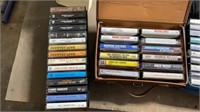 Three cassette cases with cassettes