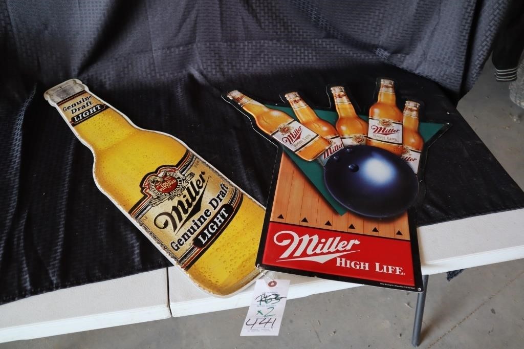 MIller High Life and MGD Signs