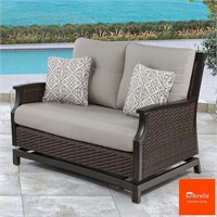 Damaged- Rattan Loveseat Glider