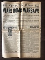 Vintage Collection of War era Newspaper Headlines